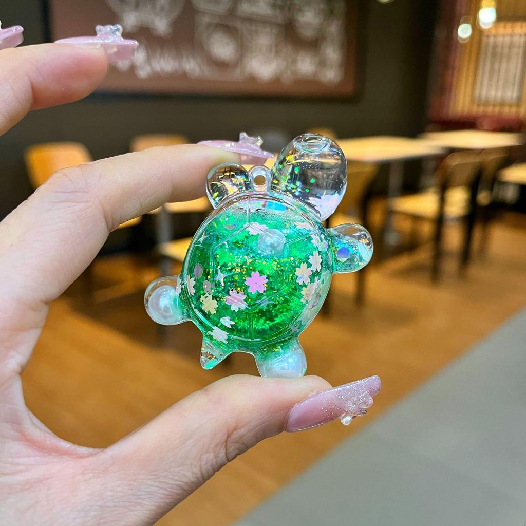 Diy Creative Table Toy Gift with Luminous Sand, Dazzling and Sparkling Turtle Ornaments