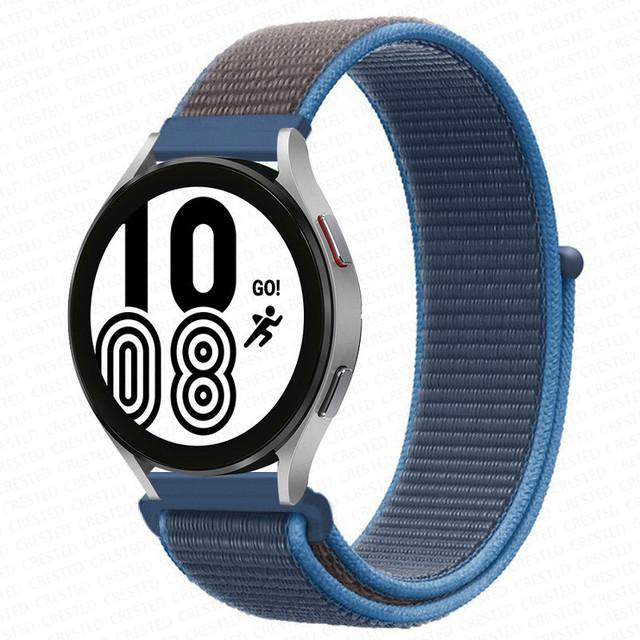 Нейлоновый ремешок 20/22 мм для Samsung Galaxy watch3 4/classic/Active 2 Gear S3/S2, браслет-ремешок Correa Amazfit GTS 2 Huawei Watch GT 2e Pro, профессиональный ремешок