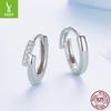 S925 Sterling Silver Staggered Ear Buckle Delicate Zircon Versatile Premium Earrings Earrings