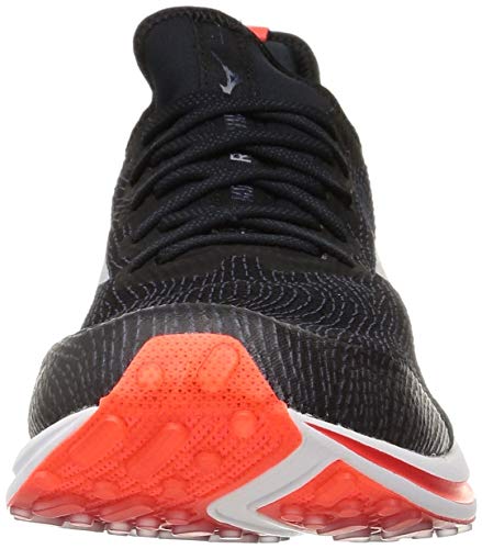 Mizuno Мужские кроссовки для бега Wave Rider NEO, черно-красные, размер 25,0 см, 2E