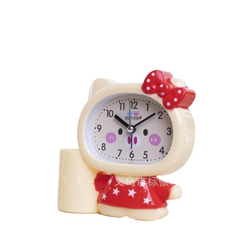 Fashion Creative Student Pen Holder Alarm Clock Cute Children's Desktop Men's and Women's Clock Holiday Gifts Desktop Clock