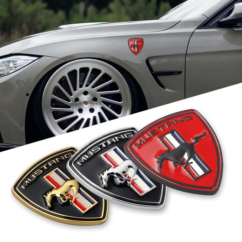 Metal Logo Car Front Window Body Stickers For Ford Mustang Focus Mk2 Mk3 GT500 Ranger Focus Kuga Fusion Esco Mondeo mk5 mk7 mk3