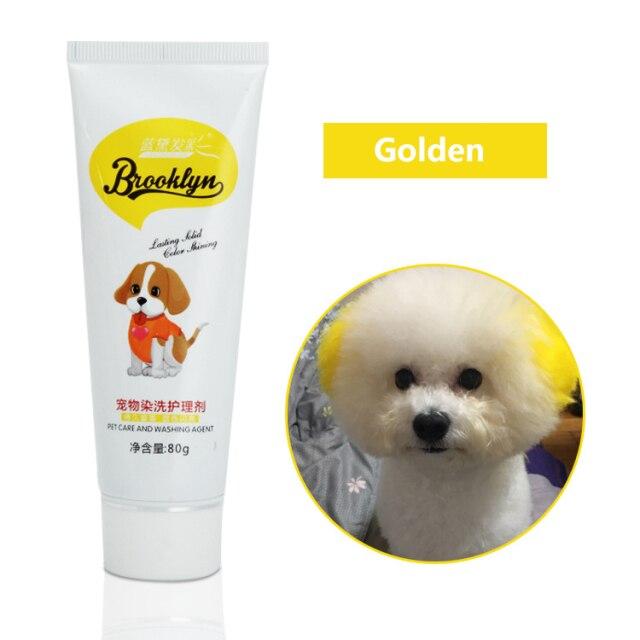 Semi Permanent Pet Dye Cream High Pigmented Colorful Dog Hair Bright Coloring Dyestuff Pigment Supplies Pet Hair Color
