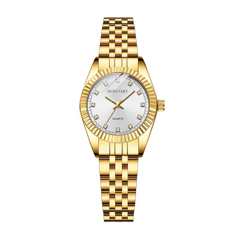 Couple's Quartz Watches Steel Band Female Watches Casual Ladies Watch Simple Fashion Male Business Wristwatch Classic Daily Wear