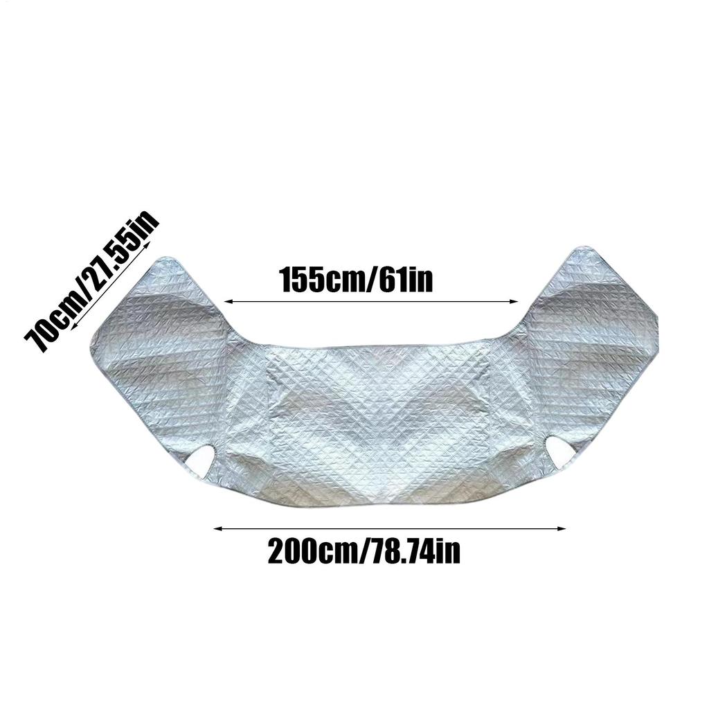 Чехол на лобовое стекло для автодома, складной, водонепроницаемый, защитный экран, защита от УФ-лучей, солнцезащитный козырек для лобового стекла автодома от льда, снега, зимнего мороза, для экстерьера