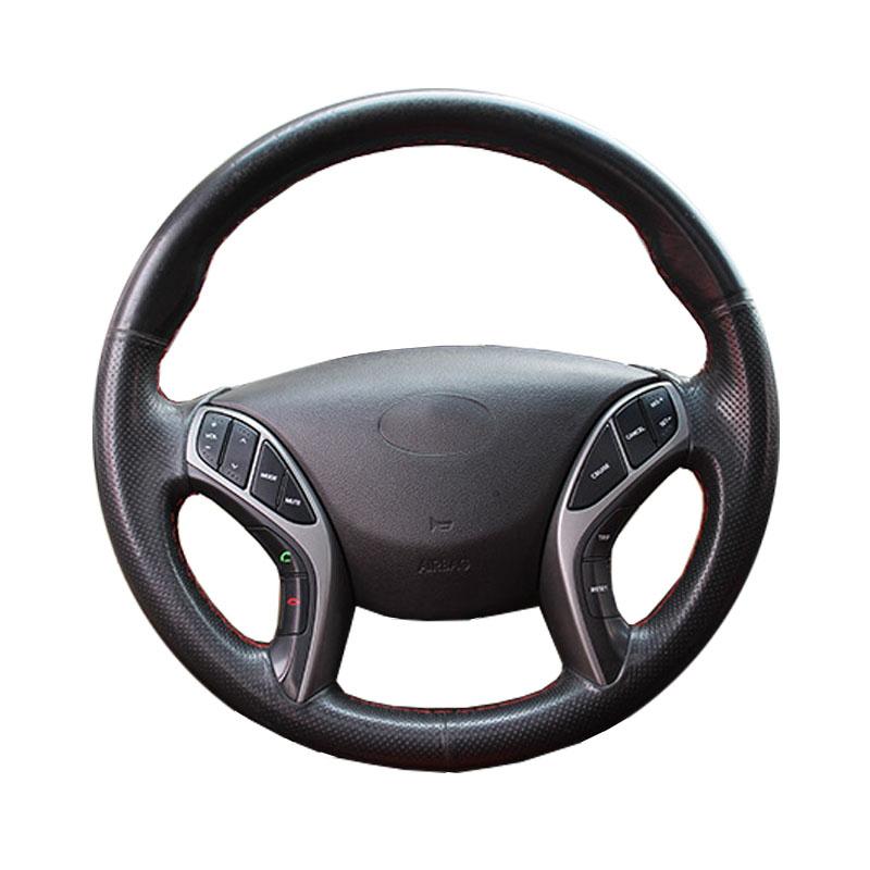 Изготовленный на заказ чехол на руль автомобиля для Hyundai Elantra 3 Sport Avante i30 (Турер) Кожаная оплетка для руля своими руками