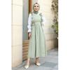 Frilly Laced Hijab Dress Casual Confort Gilet