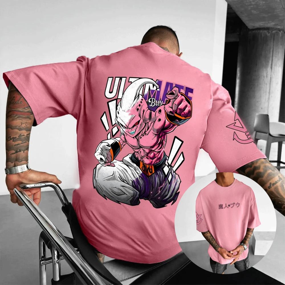 Printed short sleeved American loose fitting men's and women's summer breathable sports round neck T-shirt