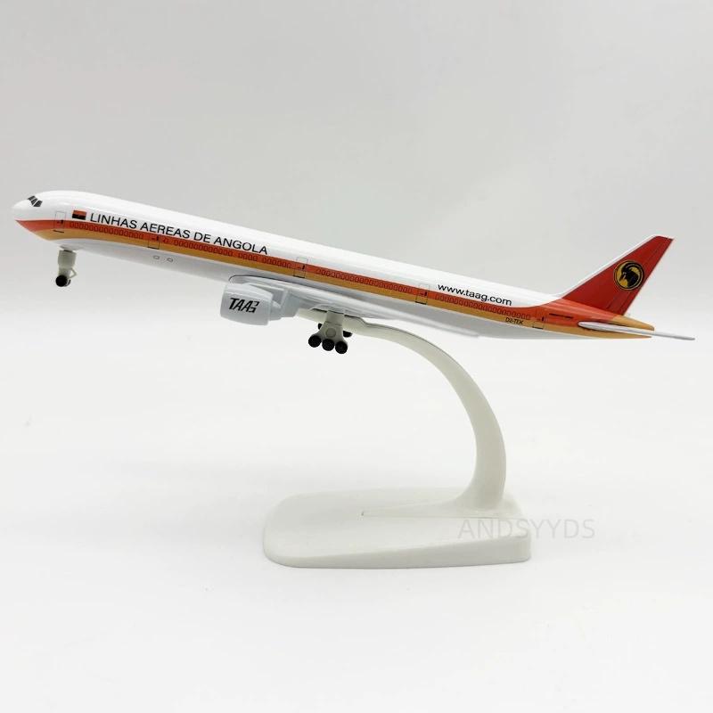20cm Angola Airways B777 1/400 Scale Diecast Alloy Airplane With Landing Gear Model For Home Collection Hobby Gift Aviation