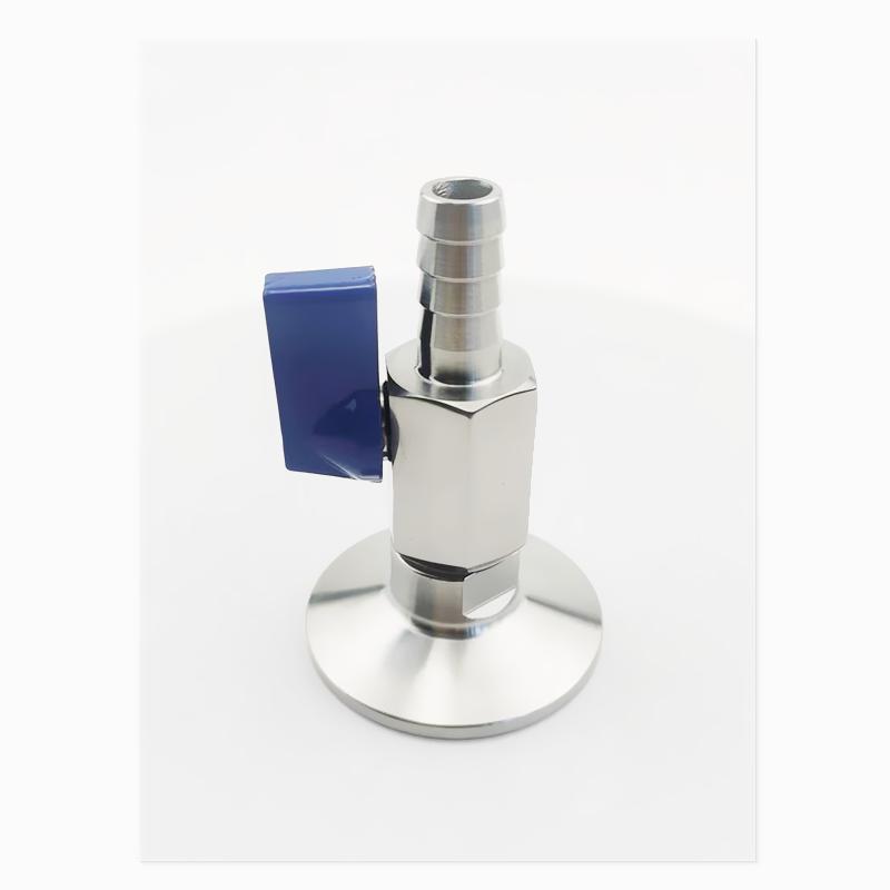 Tri-clamp Wine Outlet Valve Adapter With 7---20mm Hose Barb,Homebrew Drainage Valve Flange OD25.4 Or 50.5mm Stainless Steel 304