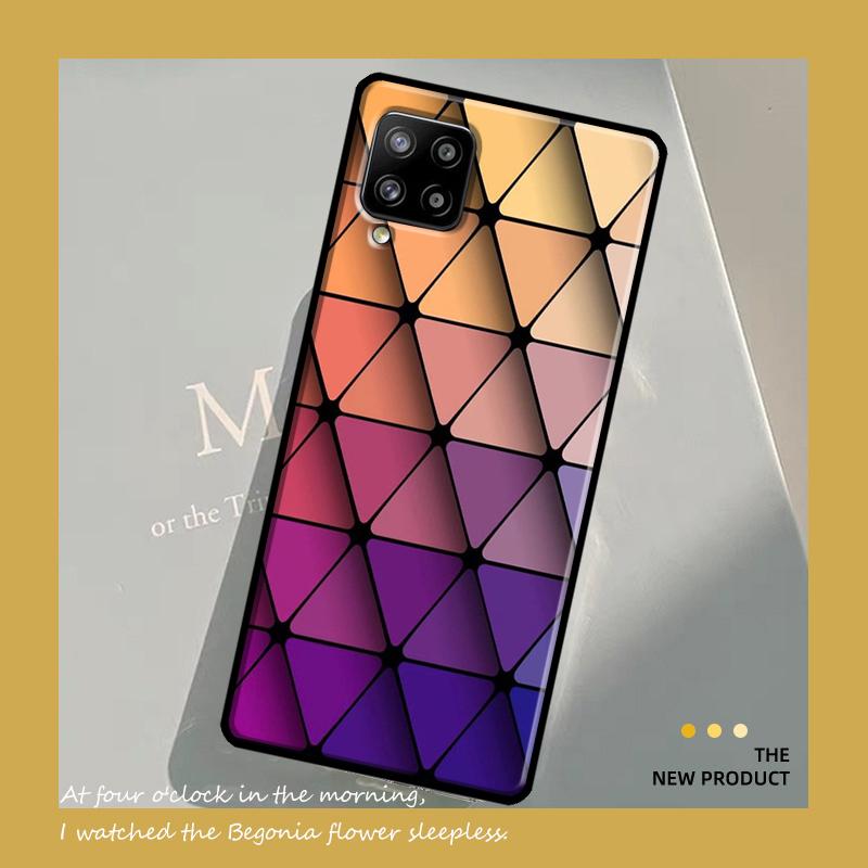 Геометрический абстрактный кристаллический чехол для Samsung Galaxy A54 A34 A52 A32 A22 A12 A13 A14 A23 A33 A53 A73 A51 A71 крышка