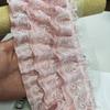 Трехслойный 3D плиссированный шифон с вышивкой кружева DIY детские манжеты для платья, подол юбки, пушистая накидка на диван, отделка, швейные принадлежности