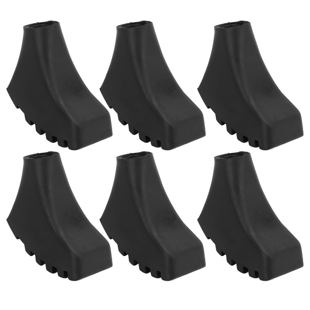 6PCS Walking Sticks Tips Protectors Antislip Trekking Pole Foot Cover for Outdoor Hiking