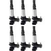 6Pcs 12629037 Ignition Coil For Cadillac CTS SRX STS Opel Vectra Signum Saab 9-3 Buick Allure Rendezvous 12613057 12583514