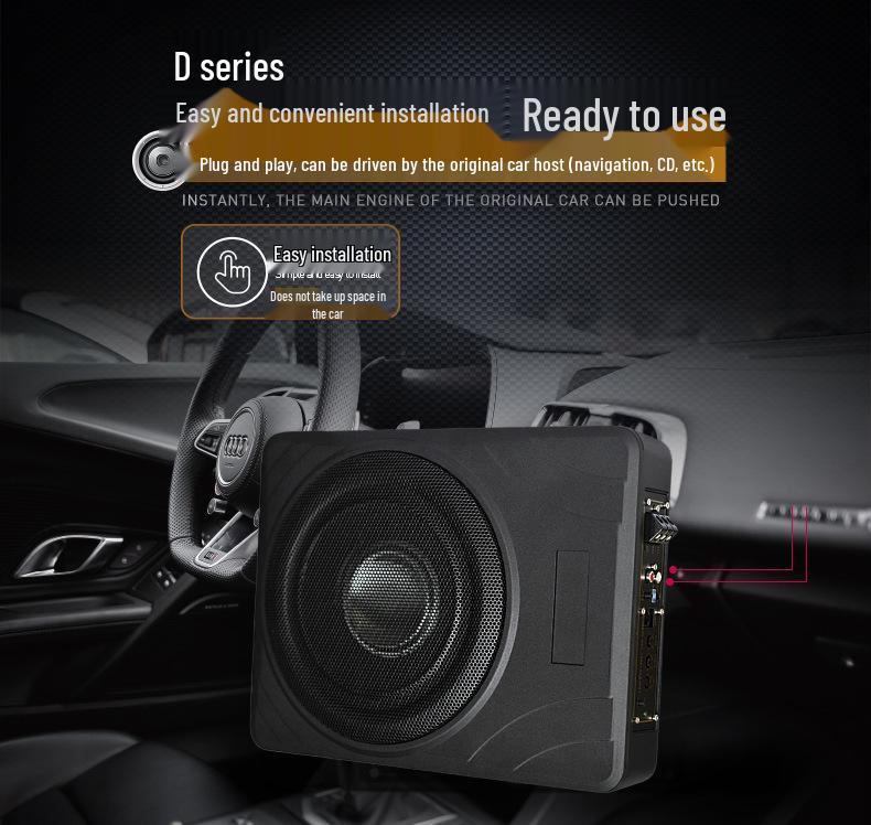 10-дюймовый ультратонкий активный сабвуфер для автомобилей SEAT