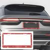 2 шт. Блестящая рамка для номерного знака автомобиля, Нержавеющая сталь, Покрытие для номерного знака автомобиля со стразами, Крышки для винтов, Сверкающее автомобильное украшение