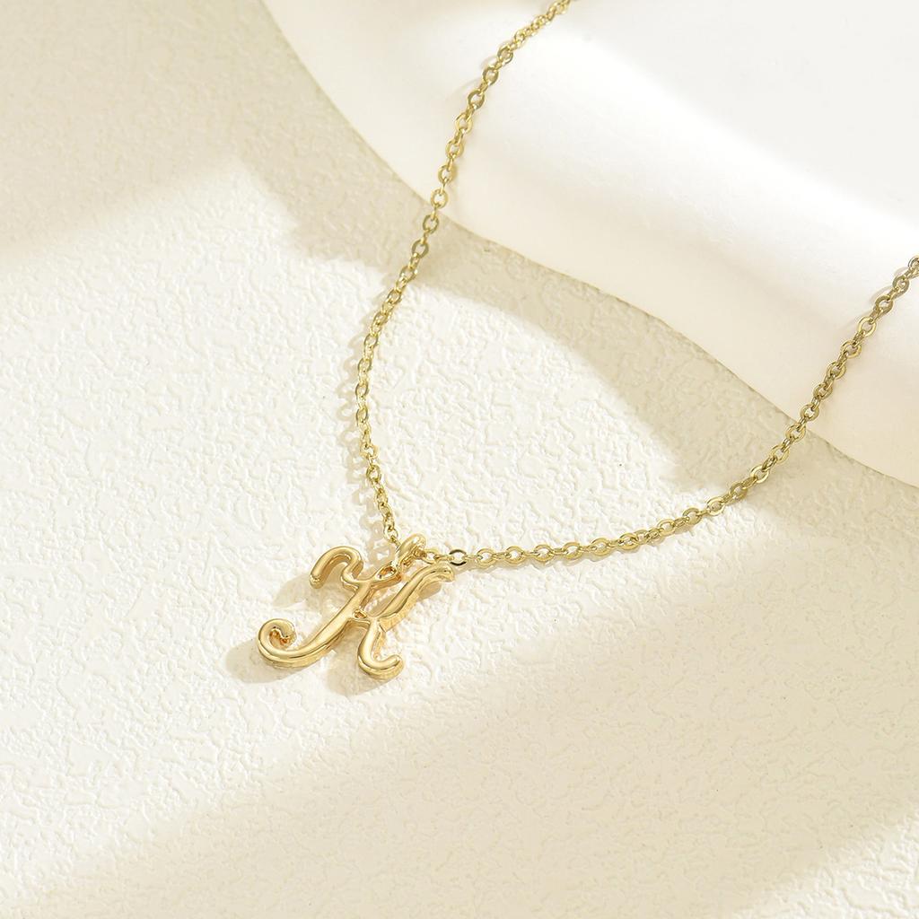 Модный стиль длинное ожерелье женская индивидуальность английский буквенный дизайн геометрическая высокая чувственная ключичная цепочка