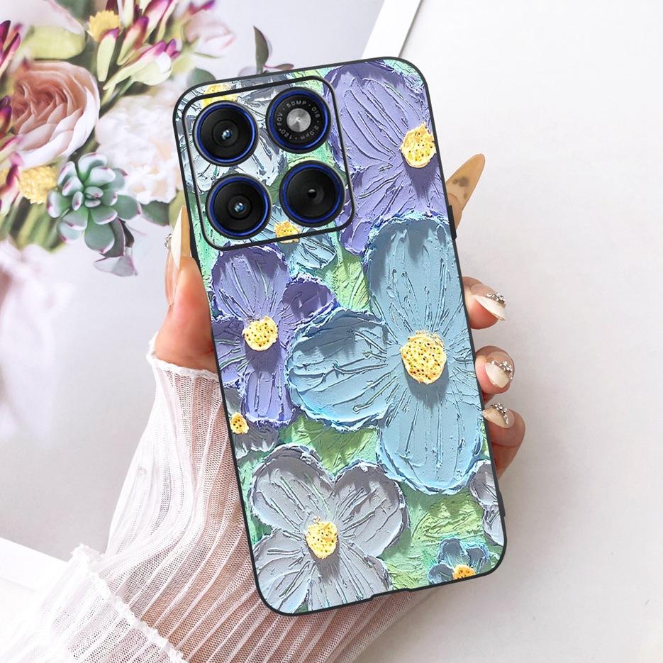 For Motorola Edge 70 Case XT2601-2 Cute Cat Peacock Painted Cover Soft Silicone Case For Motorola Edge 70 Fusion Edge70 5G Shell