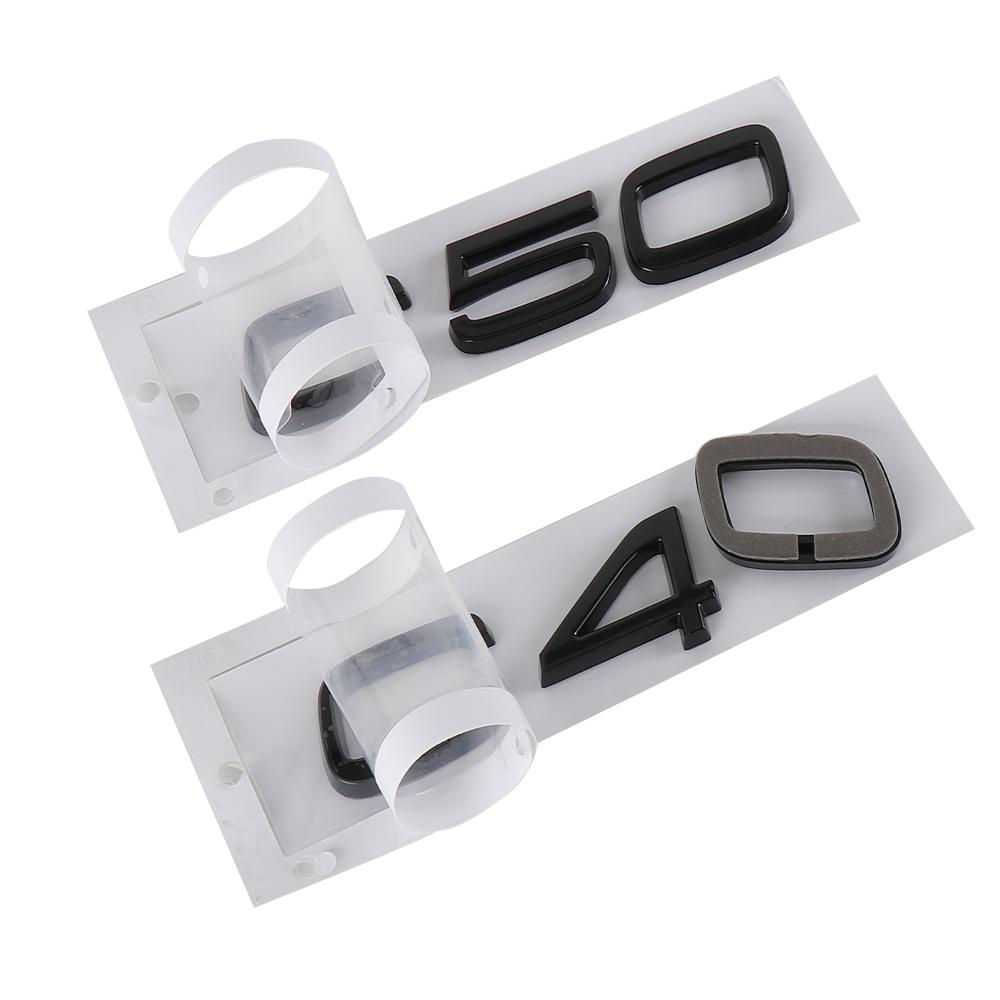 AABJE1 For VOLVO Rdesign C30 C50 C40 AWD D5 Accessories ABS Car Rear Trunk Emblem Auto Door Tail Mark Badge Decals Sticker Center Cover