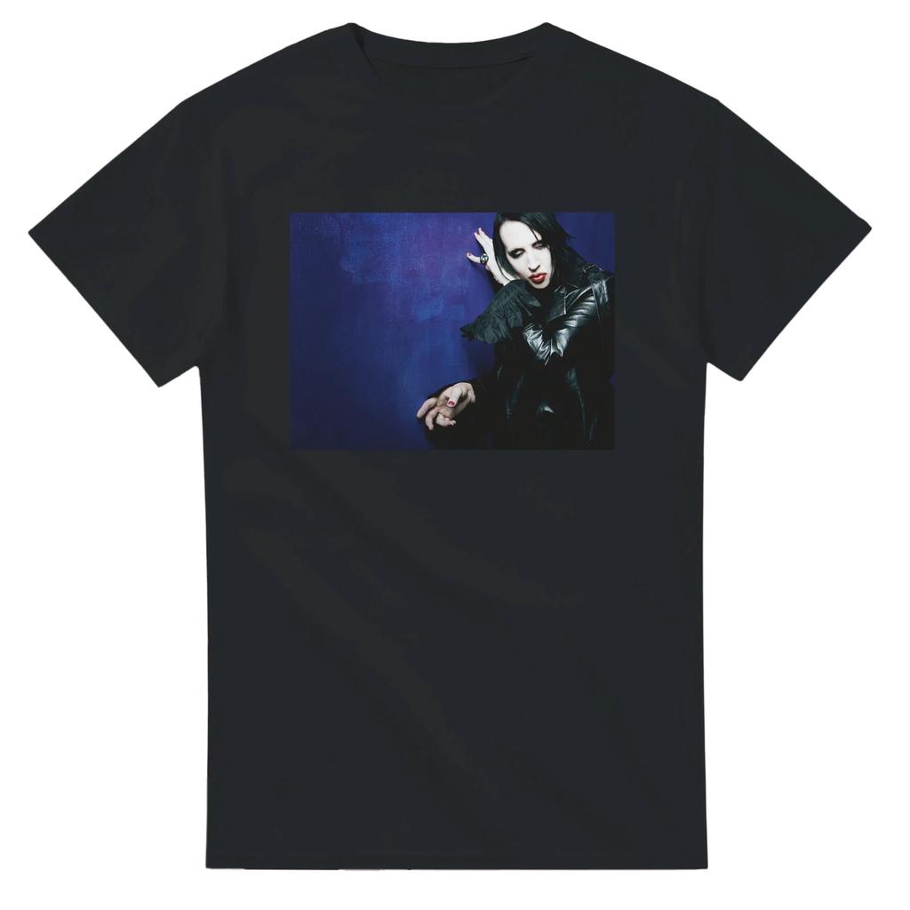 Графическая футболка Marilyn Manson - Плотный хлопок, классический крой