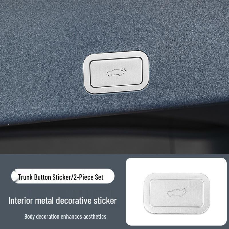 Алюминиевая наклейка с кнопкой P для переключения передач Zeekr 009 - Аксессуар для украшения центральной консоли (24-25)