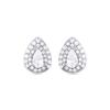 Boucles D'oreilles Luxenter En Argent 925 Avec Zircon Brillant Finition En Rhodié - Thurmi