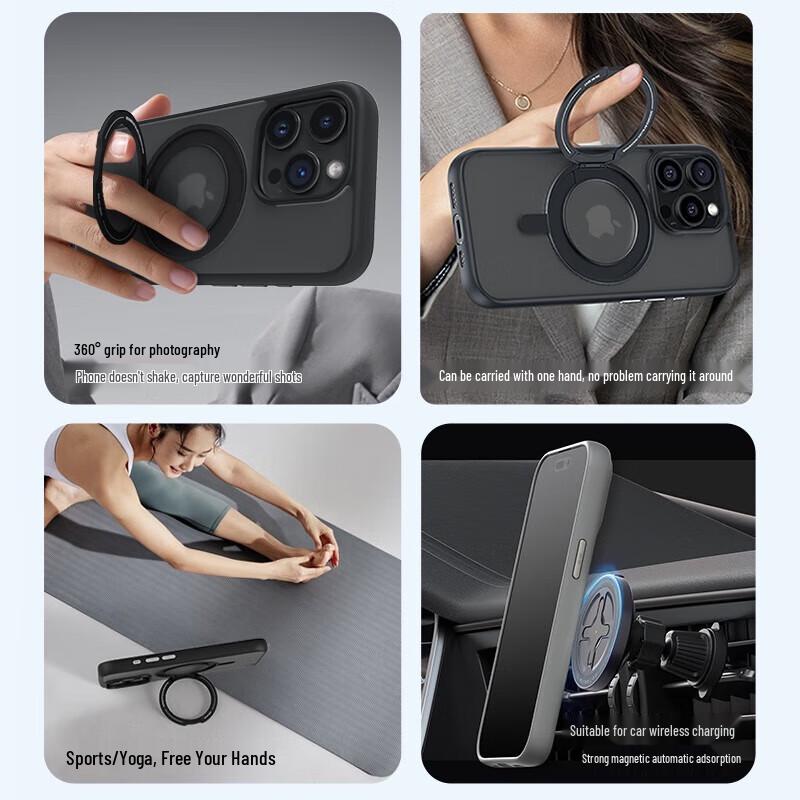 Mr. Blue Gorilla iPhone 16 Magnetic Stand Phone Case