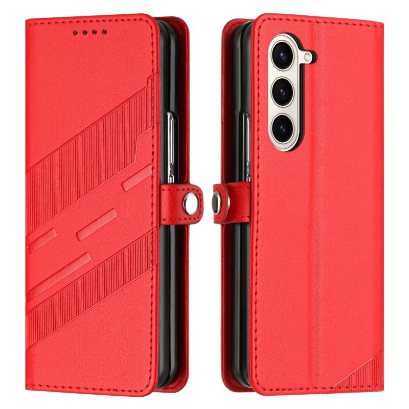 Тонкий кожаный чехол-книжка из замши со подставкой для Samsung Galaxy Z Fold 7 5G 6 5 4 3 Fold7 Fold6 Fold5 Fold4 Кошелек Чехол-карта Coque