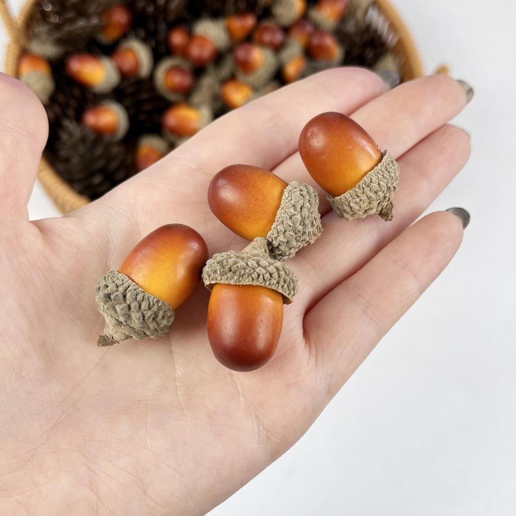 Маленькие пенопластовые желуди, модели фундука для DIY украшений на Хэллоуин и Рождество