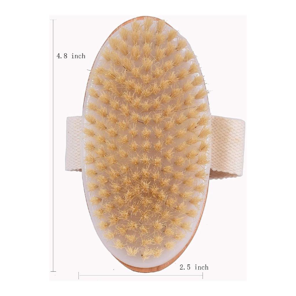 Epilation Tool Feather Eraser Hair Remover Physical Crystal Epilator And Horsehair Cellulite Brush Set Of 2