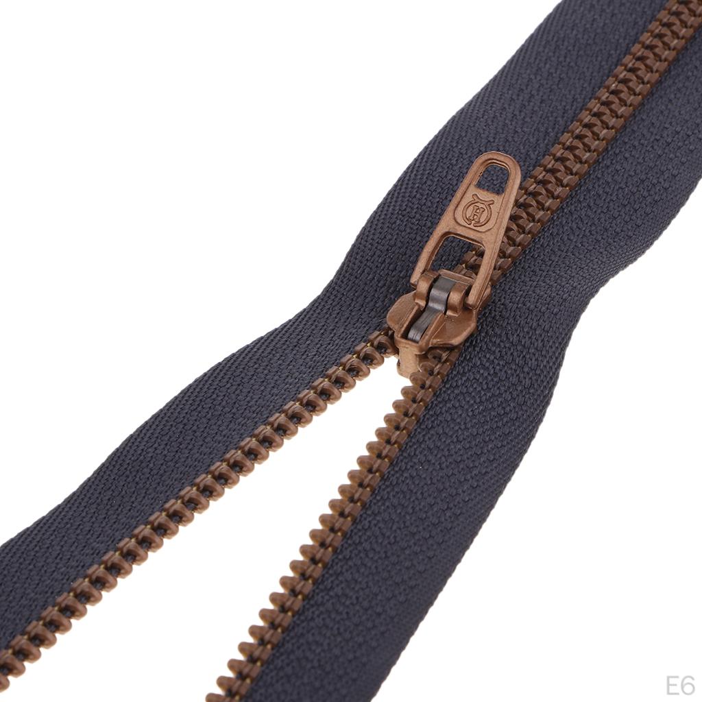 10 Pieces Resin Coil Zipper Closed End Zipper for Sewing Supplies Black