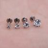 Fashion 1Pc Unisex Labret Lip Ring Ear Top Stud Piercing Tragus Helix