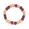 Geometric Agate Beaded Bracelet For Women Handmade Elastic Cord Jewelry For Travel Gift