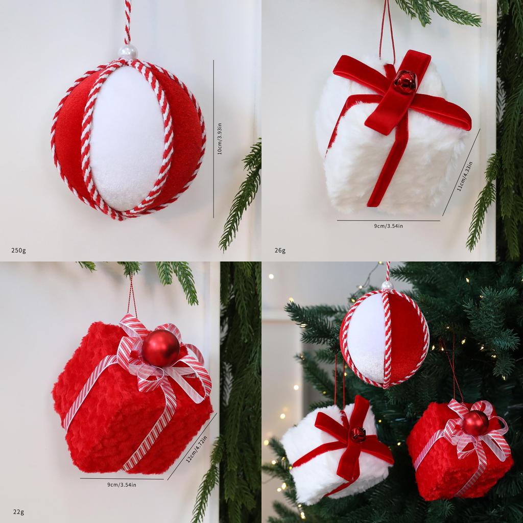 Holiday Christmas Decorations With Foam And Fabric For Festive Tree And Window Display