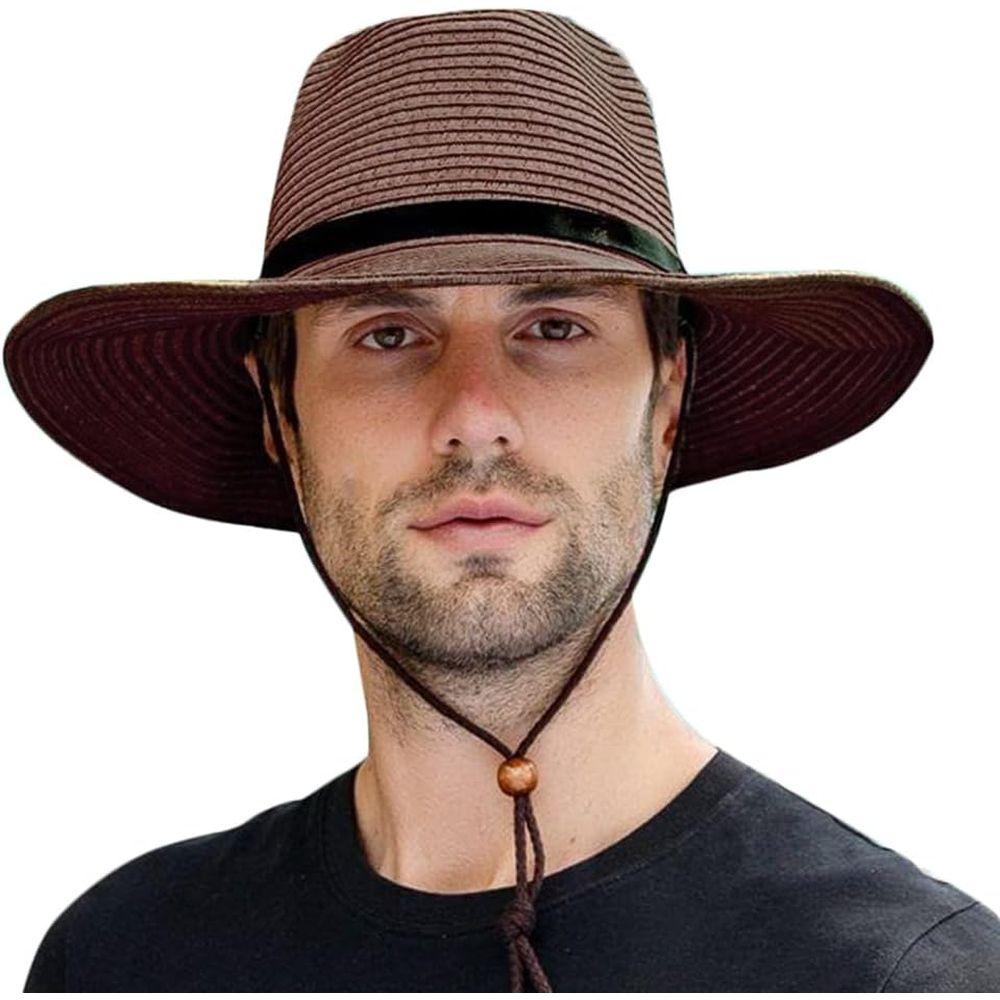 Men's and Women's Wide Brim Panama Hat for Outdoor Summer Use