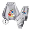 Crayon Shin-chan Cartoon Fashion Hoodie Set Popular Retro Street Trend Suitable for Kids Ages 3 To 14 To Go Out In Spring Autumn
