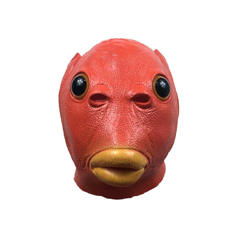 Причудливая красочная маска головы рыбы для веселых вечеринок и праздничных торжеств