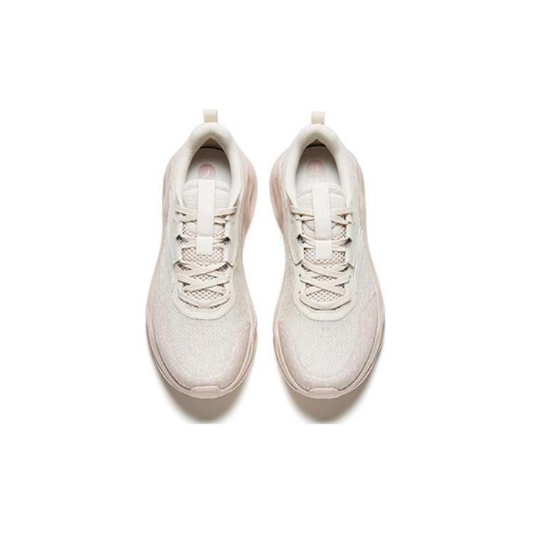 New Anta Cushioning Anti Slip And Wear Resistant Low Top Training Shoes Women's White Pink 122337711-2