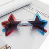 New Trendy Star Sunglasses Fun Birthday Party Colorful Pentagram Decorative Eyewear