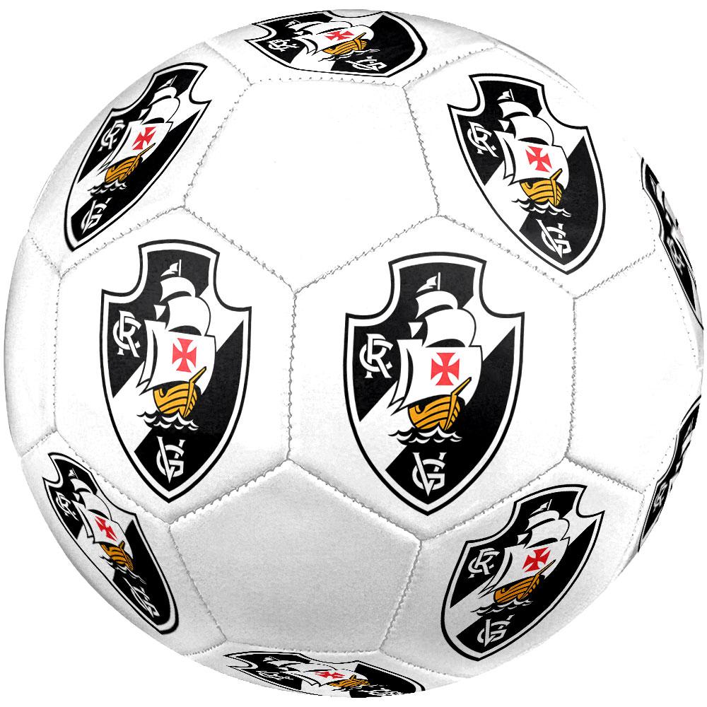 CR Vasco da Gama Size 5 Soccer Ball, Machine-Stitched PVC, Durable & High Bounce, All Ages Fit, fan merchandise, matches & outdoor use.