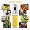 100 ML Glass Oil Mister Oil Sprayer for Cooking with Brush Oil Dispenser Oil Spray Bottle for Kitchen Air Fryer Grilling BBQ