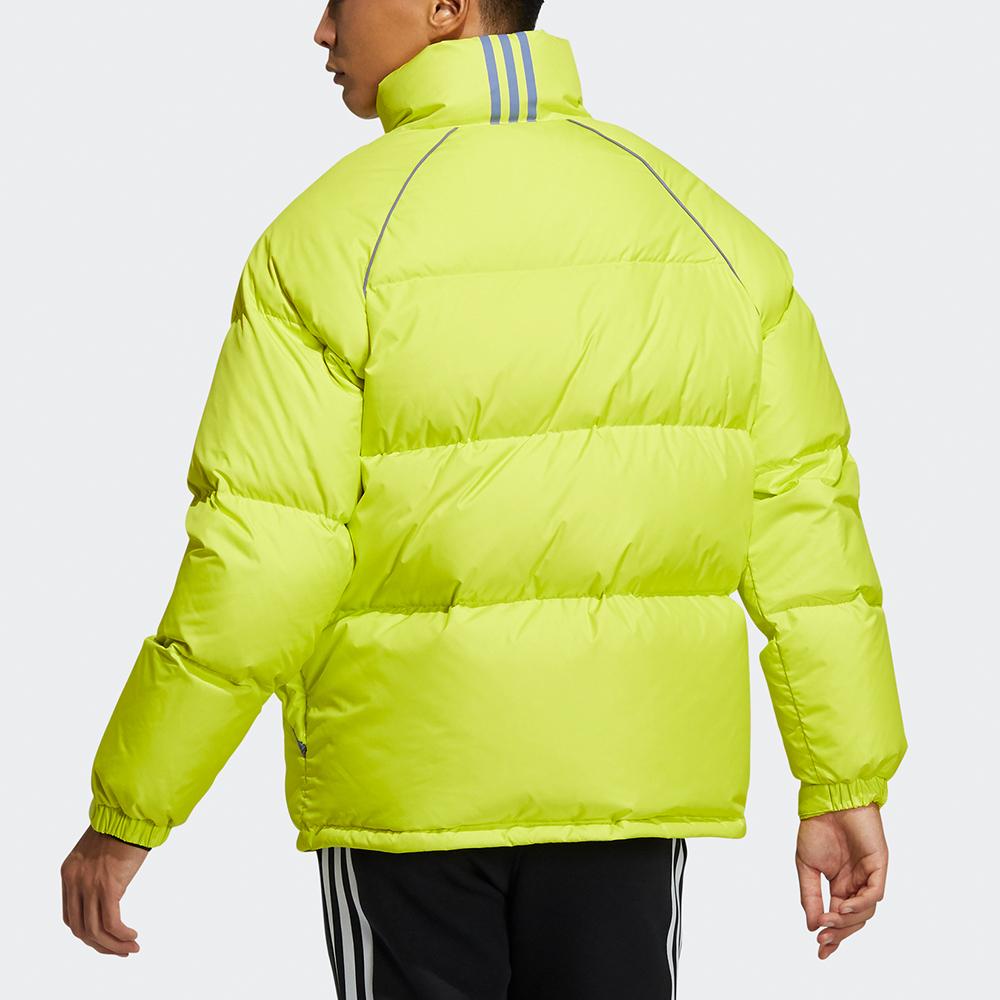 adidas Terrex Super Puffy Jacket Открытый утепленный пуховик с воротником-стойкой Мужская верхняя одежда Зеленый Желтый H20752