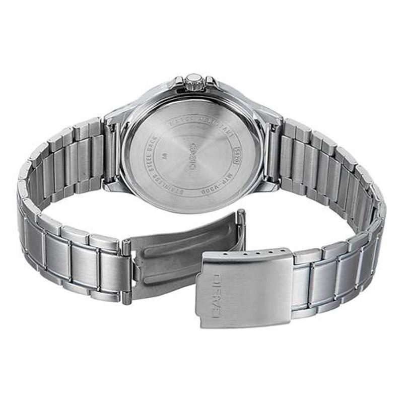 Casio Серия часов-LTP Модные Ретро Универсальные Три стрелки Три циферблата Кварцевый механизм Ремешок из нержавеющей стали Японские MTP-V300D-7A<P-V300D-7A