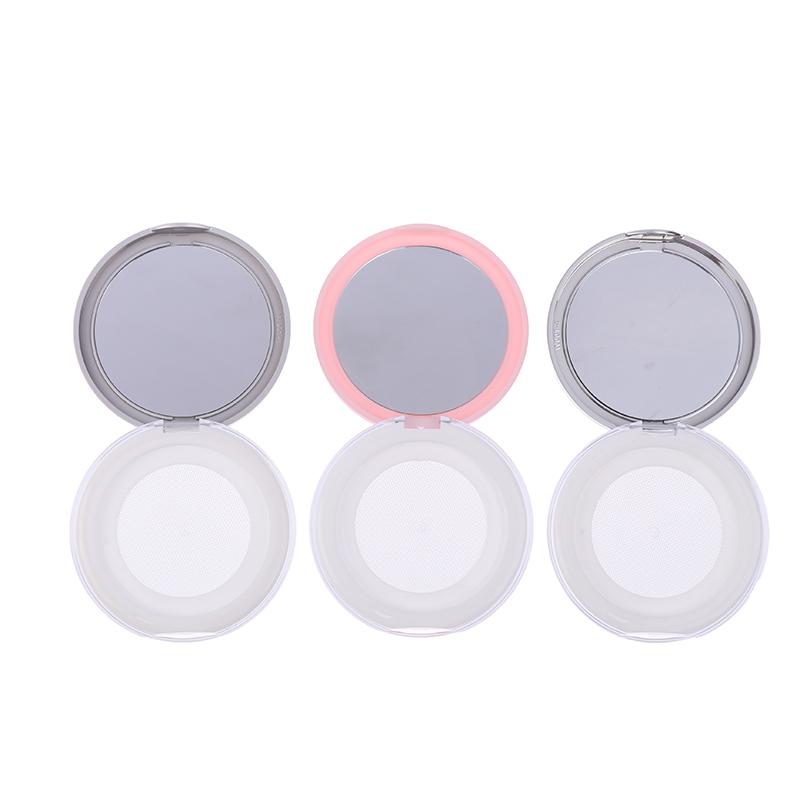 5G многоразовый пластиковый пустой футляр для пудры портативный самодельный пустой контейнер для макияжа компактный футляр для рассыпчатой пудры с зеркалом и сетчатым ситом