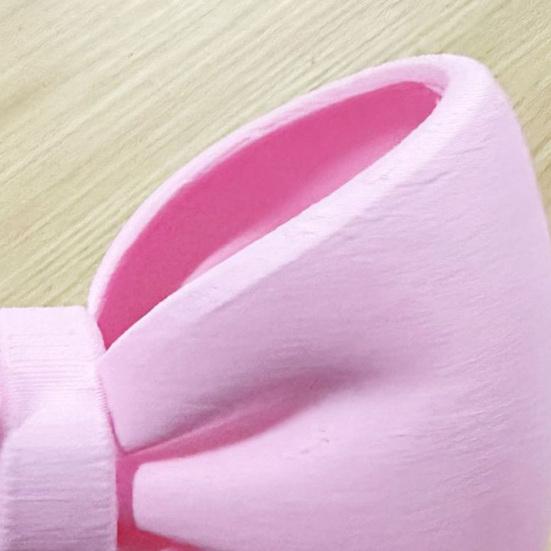 Держатель для зубной щетки с бантом, 3D-печать, розово-белый бантик, органайзер для зубной щетки и пасты, декор для ванной комнаты, многофункциональный ящик для хранения ручек
