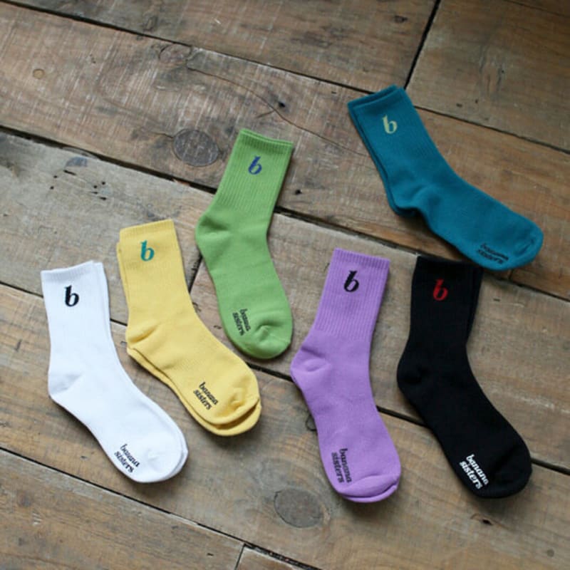 bananasisters mark simple golji socks_6 colors