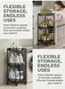Multi-layer Kitchen Corner Shelf Rack: Triangle Countertop & Floor Storage for Seasonings