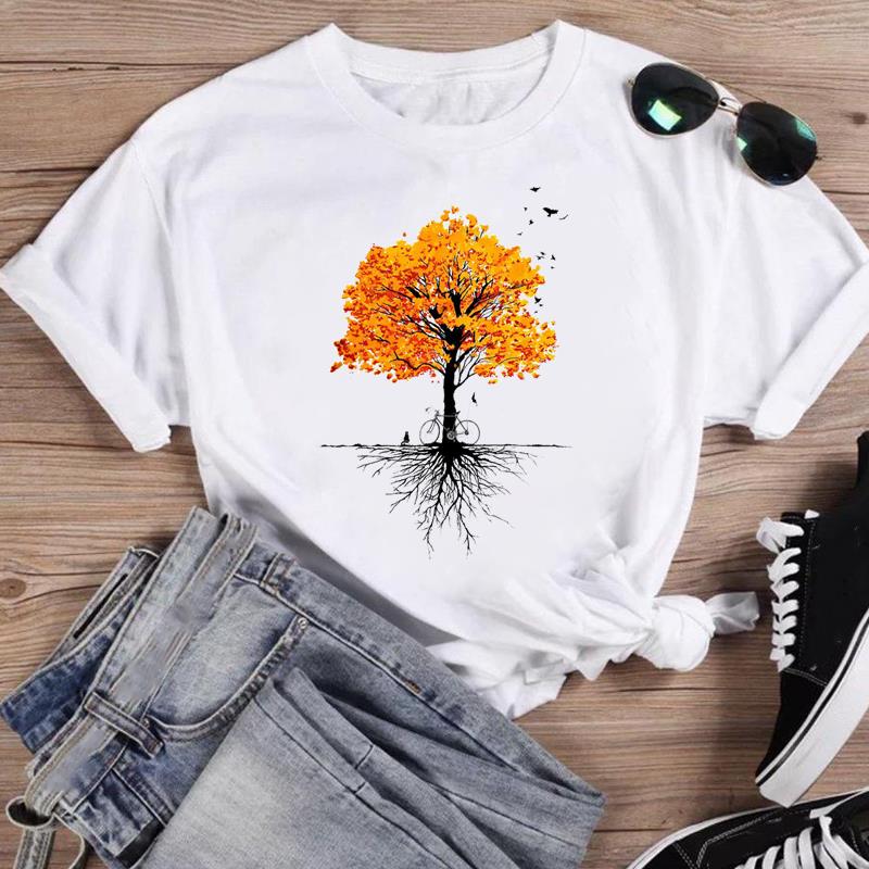 (Азиатский размер) Модная женская повседневная футболка с акварельным фламинго, тренд 90-х годов, повседневная женская футболка с графическим принтом, футболки с короткими рукавами