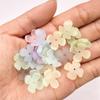 100Pcs Fashion 15mm Beads Frosted Warm Color 4-petal Flower Floret Receptacle DIY Jewelry Accessories Handmade Materials Acrylic Bracelet Necklace