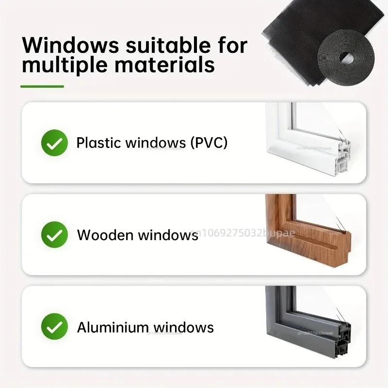 Diy Easy Install Mosquito Net Porch Window Mosquito Field Insect Net for Window Anti Mosquito Anti Fly Insect Proof